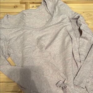 J. Crew Lavender with pink and red specks Women's Long Sleeve Top